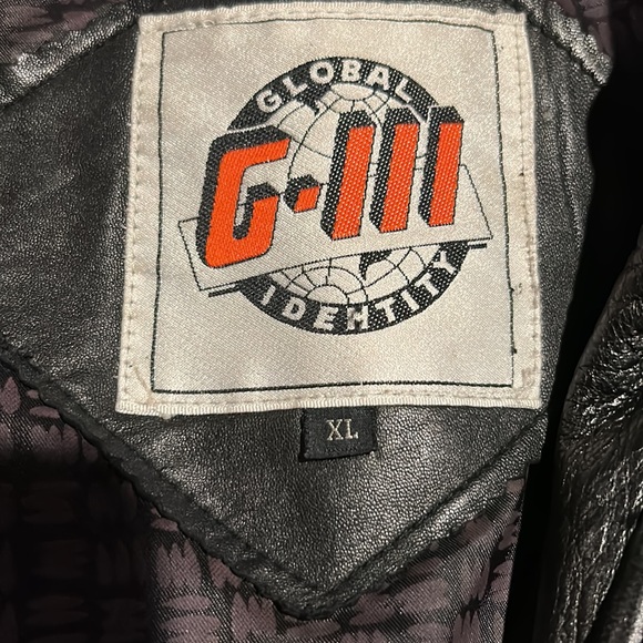 vintage global identity leather jacket - Picture 2 of 2